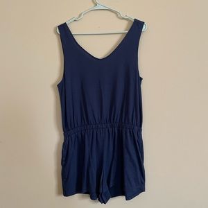 Navy Blue Romper